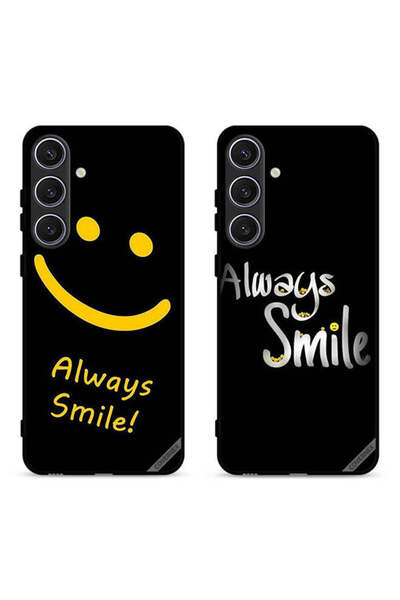 Covernex حافظتان لهاتف سامسونج جالاكسي S24 بلس 5G، أغطية حماية، ابتسم دائمًا