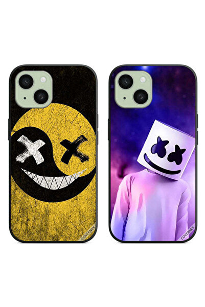 Covernex حافظتان لهاتف Apple iPhone 15، غطاءان واقيان برأس مارشميلو ووجه مارش...