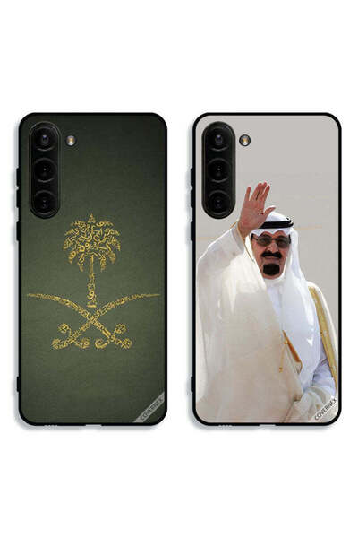 Covernex حافظتان لهاتف سامسونج جالكسي S23 5G بغطاءين واقيين يحملان شعار الممل...