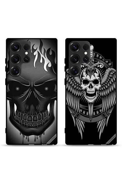 Covernex حافظتان لهاتف Samsung Galaxy S25 Ultra 5G، أغطية واقية بتصميم جمجمة ...