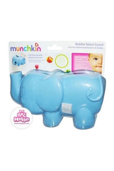Munchkin MunchkinToy Elephant Bubble Bath Spout with Faucet Cover Blue