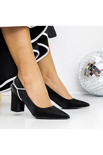 mei Обувки с дебел ток 3XKK72 Черни |