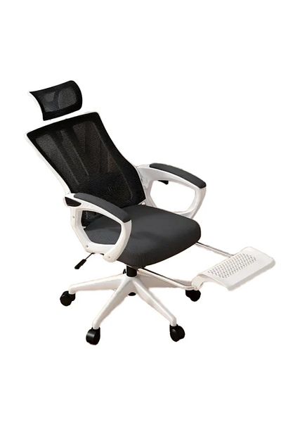 OEM Ergonomic office chair with lumbar support, 3D headrest and Swing function, Black-White