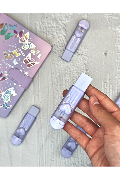 ZeCo Collection Purple Color Cute Heart Sliding Eraser / Slide Eraser / E- Er...