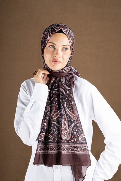 Akel Digital Soft Shawl Ethnic Pastel Pattern