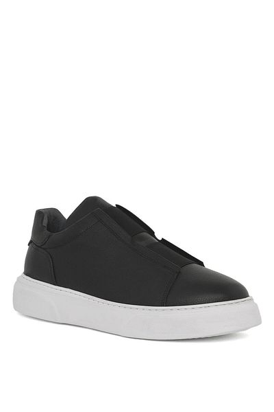 Deri Company Libe Men's Black White Leather Sports Shoes