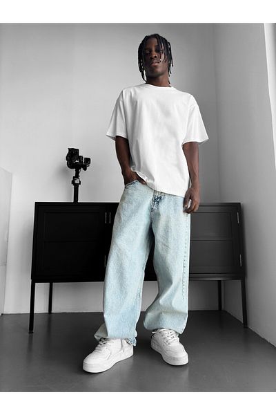 TREND KOMBİN Tricou de bază unisex oversize Ecru - Tricou colorat 100% bumbac