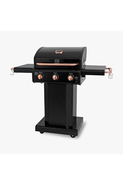 Kenmore Gazlı Barbekü 3 Ocaklı Siyah - Bakır