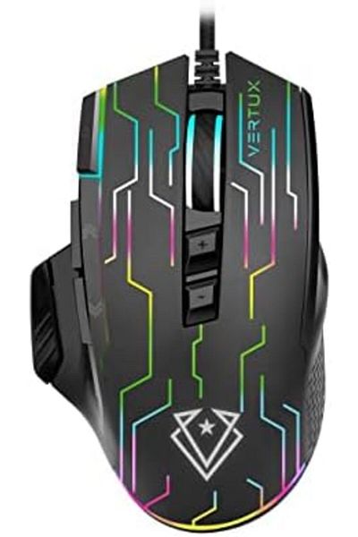 VERTUX Kryptonite Wired Ergonomic Gaming Mouse