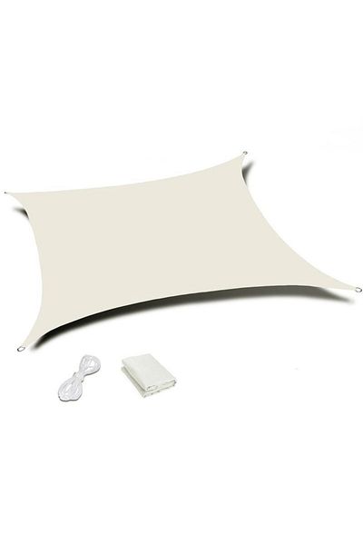 SERSIMO Prelata solara dreptunghiulara 200x300 cm, impermeabila, protectie UV, poliester 180g/mp, bej