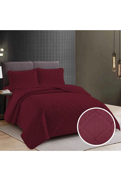 Pucioasa Double quilted bedspread, Pucioasa, Grena
