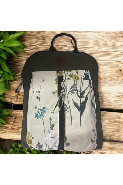 Old Cotton Vintage Canvas Colorful Authentic Daily Outing Travel Backpack Lucas Bag 30cm X 37cm