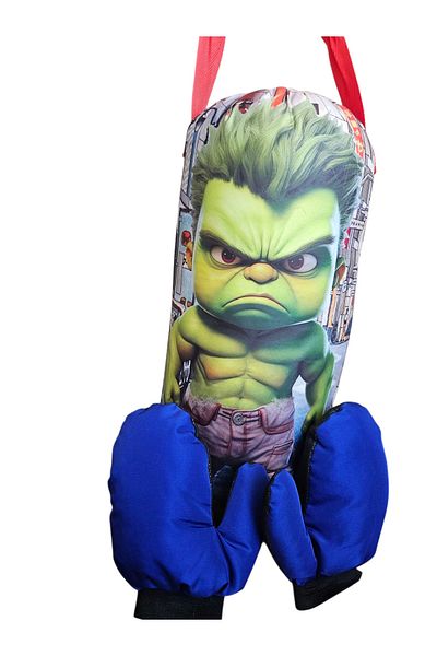 Shem 40*18cm Hulk Printed Sandbag with Boxing Gloves