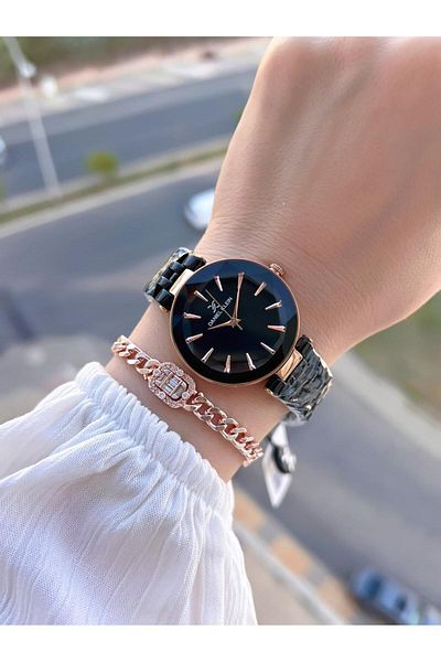 Daniel Klein Women's Wrist Watch+Wristband V92601.5 with Special Cut Glass 3 Atm Water Resistant 2 Years Warranty