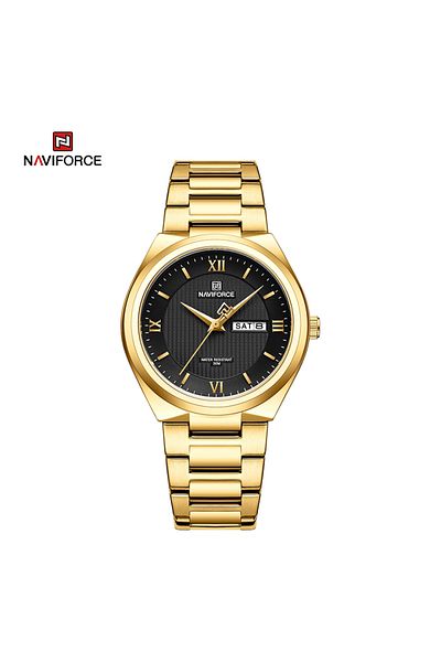 MACON NF8030 Original Fashion Business Date Quartz Waterproof Military Stainless Steel Men’s Watch