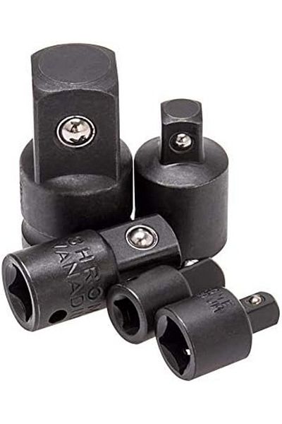 Generic MASSUC Impact Reducer & Adapter | 5pc Socket Wrench Set 1/4 3/8 1/2 Drive Air Ratchet
