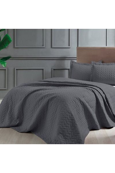 Taç Duvet cover set 180x250cm, 1 person +1 pillowcase, TAC, Glory Anthracite