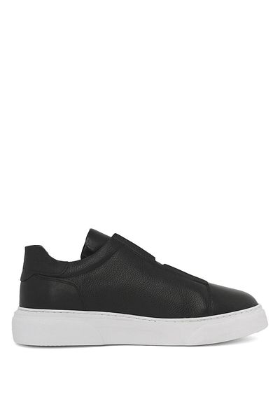 Deri Company Libe Men's Black White Leather Sports Shoes