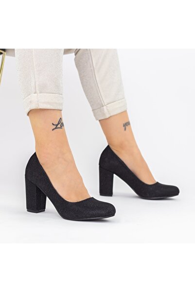 mei Обувки с дебел ток 2YXD27 Черни |