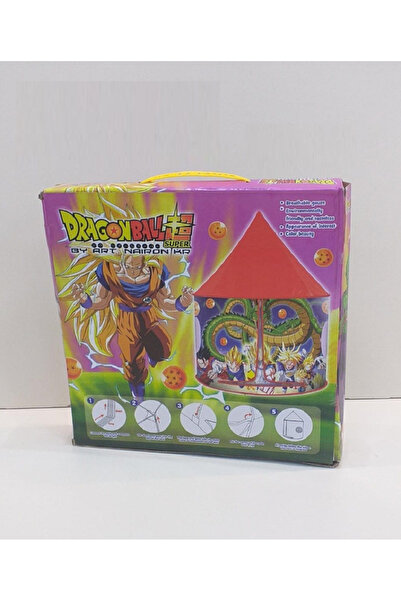 rexa خيمة لعب دراغون بول سوبر للأطفال | بيت لعب أنمي منبثق على شكل هرم أحمر