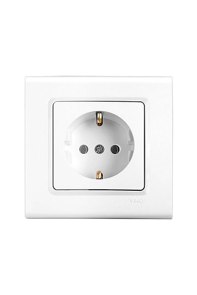 PANASONIC Schuko Socket Linnera White