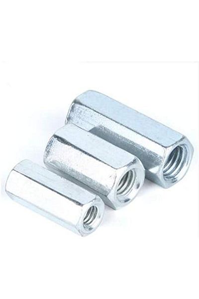 Generic XAZTY 5PCS M6 M8 M10 Galvanized Long Hex Nut Screw Connection Nut (Size : M6X10X30mm)