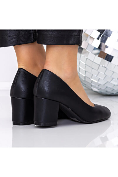 mei Thick Heel Shoes XKK251 Black |