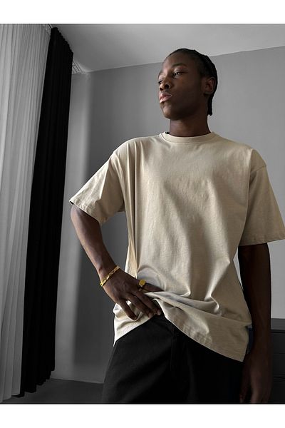 TREND KOMBİN Унисекс тениска Oversize Basic - 100% памучна цветна тениска