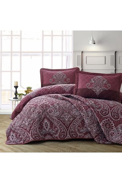 Pucioasa Quilted duvet set + 2 pillowcases 100% cotton, Pulse V2