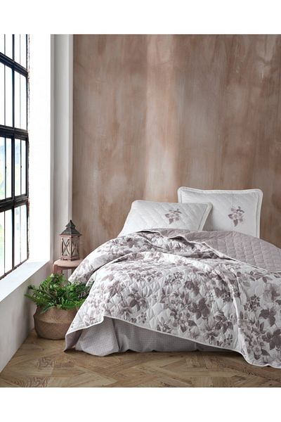 Pucioasa Quilted duvet set + 2 pillowcases, 100% cotton, Miarosa