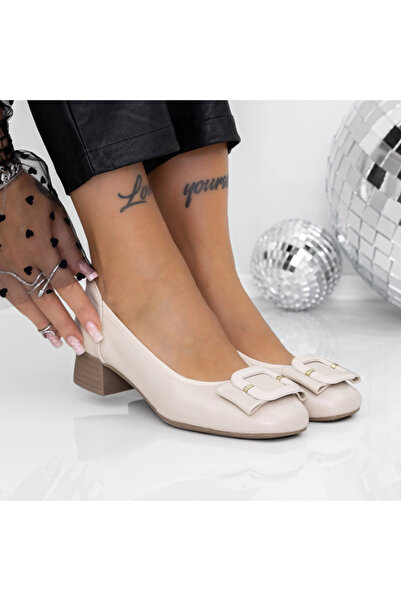 mei Pantofi cu Toc mic 61131 Bej |