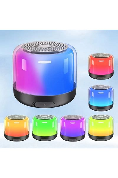 OEM Bluetooth speaker, portable, surround sound, multi-colored lights