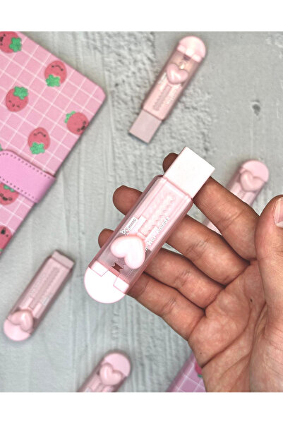 ZeCo Collection ممحاة منزلقة على شكل قلب لطيف باللون الوردي / ممحاة منزلقة / ...