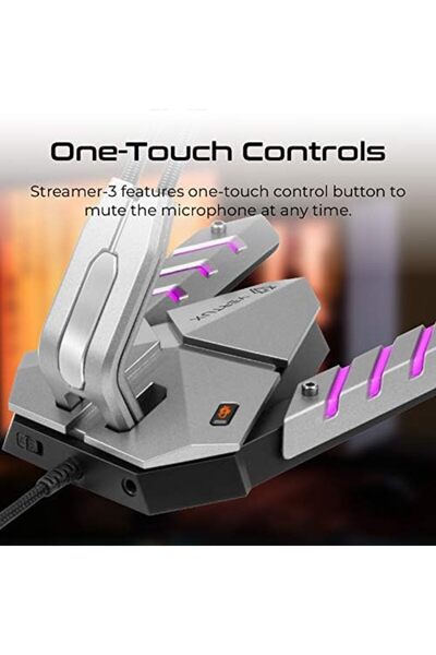 VERTUX ميكروفون ستريمر-3 عالي الكثافة ومضاد للاهتزاز - أسود