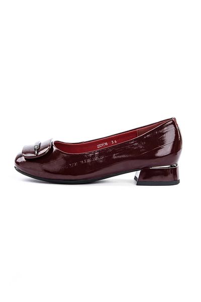 advancer Chunky Heel Shoes 2321-18 Burgundy |