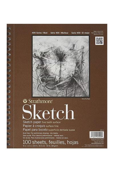 Strathmore Series 400 Sketch Book,9X12 Inch,100 Sheets Brown