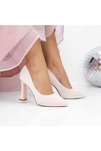 mei Обувки с дебел ток 3DC33 Бежови |