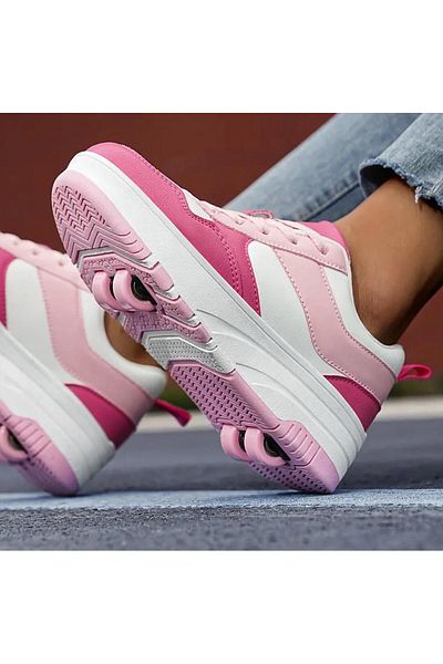 3b kids Skate Shoes Sneakers Pink White Skate Shoes