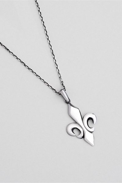 So CHIC... French Tulip 65 cm Silver Men's Necklace