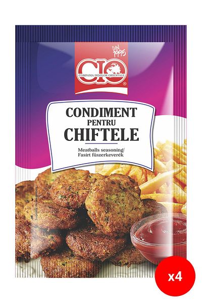 CİO Chiftele cu condimente, (20g x 5 buc.) x4set