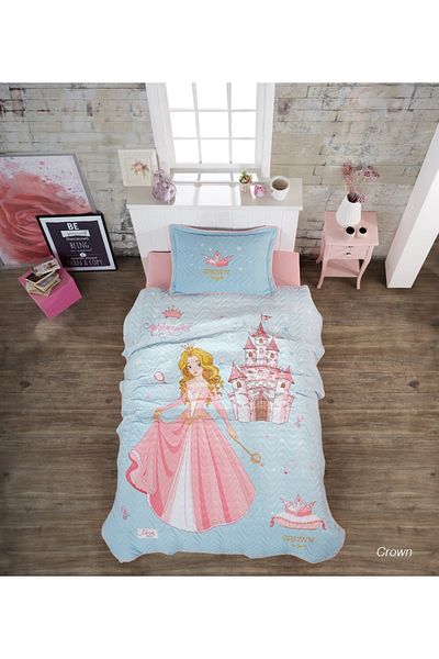 Pucioasa Quilted duvet set + 1 pillowcase 100% cotton, Crown