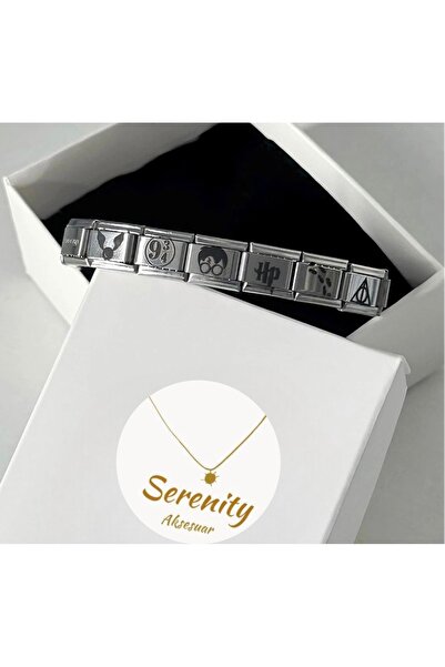 SERENİTY AKSESUAR ÇELİK HARRY POTTER TEMA CHARM BİLEKLİK