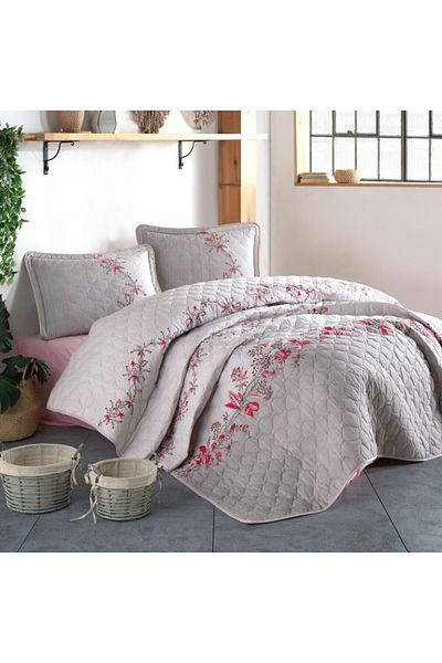 Pucioasa Quilted duvet set + 2 pillowcases 100% cotton, Lorinda