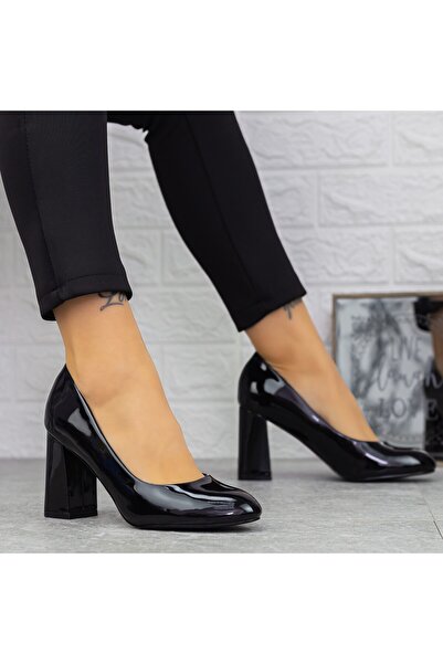 mei Pantofi cu Toc gros 2T7A Negru