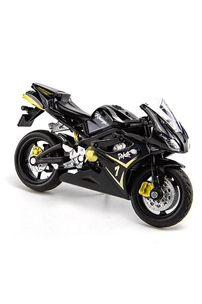 LRS STORE Doytona Trumph 675 Model Motorcycle Special Stand Detailed Decoration Toy Motorcycle 1:18 Black