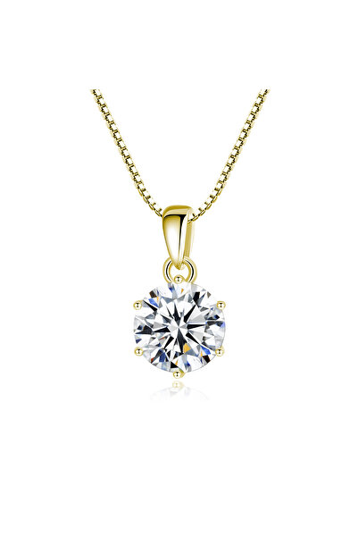 Choice قلادة JoyceJelly من الذهب الأبيض عيار 1 قيراط، مقاس 45 سم، مصنوعة من ح...