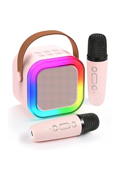 OEM Portable Speaker Set with 2 Microphones, Wireless, Bluetooth V5.3, Karaoke, Voice Modules, Kids & Ad