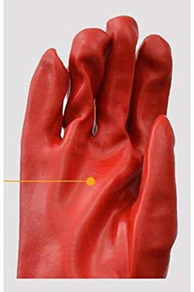 Generic Extended PVC Gloves, Red, 60cm