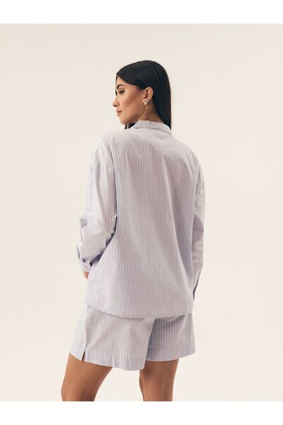 Henderson Elegant & stylish women's pajama with swodish cut & striped pattern & sensual & casual | Nanda