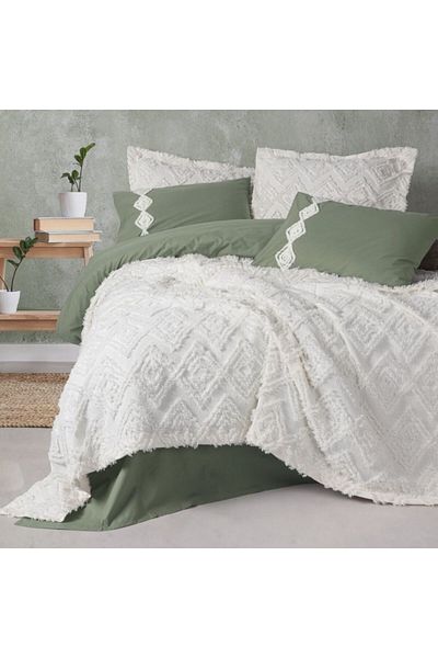 Cotton Box Premium Double Bed Set with Duvet Cover and Linen, Cotton Box, Luke cream